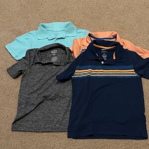 Jumping Beans Boys Polo Shirt Bundle - Navy, Gray, Aqua, Peach
